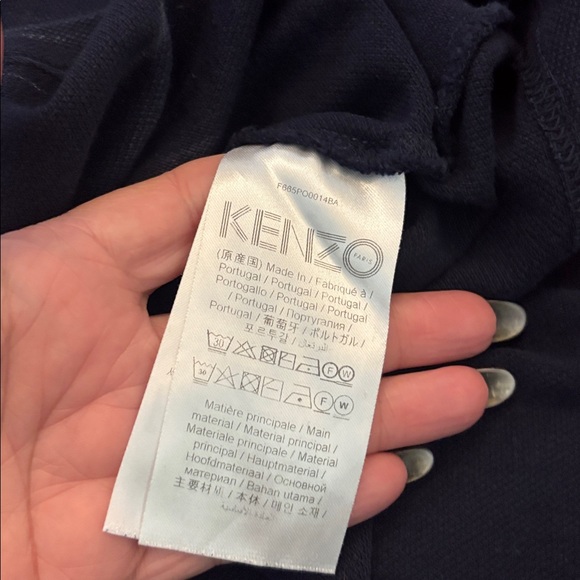 Kenzo Navy Polo with Embroidered Patch, M - Picture 7 of 7